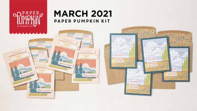The March 2021 Here’s to You Paper Pumpkin Kit. - Stampin’ Up!® - Stamp Your Art Out! www.stampyourartout.com