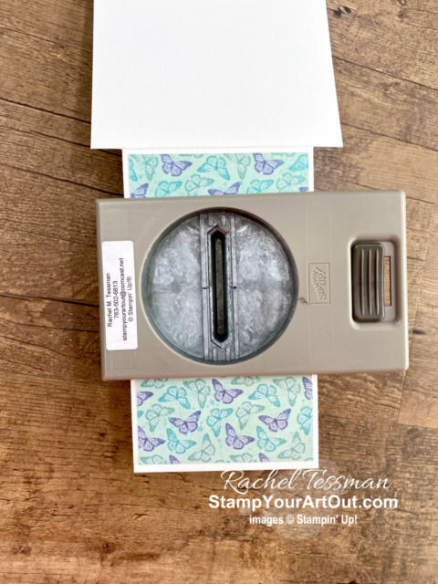 Butterfly Bijou closure cards! Click here to learn more about the new Butterfly Brilliance Collection available March 2 – May 3, 2021. Access more photos, measurements, directions, and a supply list by clicking here. Stampin’ Up!® - Stamp Your Art Out! www.stampyourartout.com