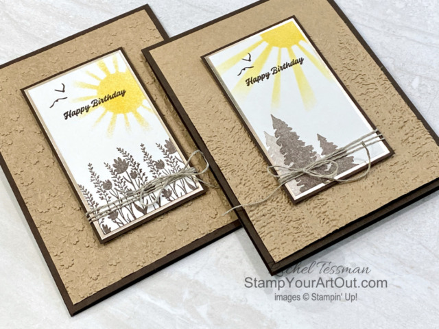 Here are a couple more cards that I created with my leftover elements from the March 2021 Here’s to You Paper Pumpkin Kit. Click here for more photos, measurements, a supply list, and helpful tips. - Stampin’ Up!® - Stamp Your Art Out! www.stampyourartout.com