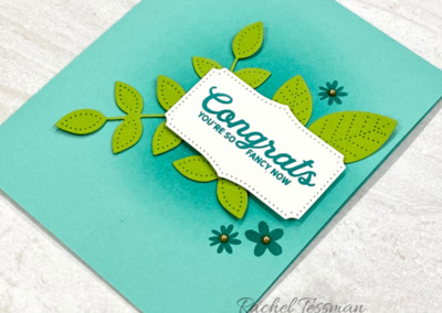 Stitched Bloom Leaves Card