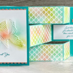 Click here to get step-by-step directions for making a fun-fold called a Tri-Fold Shutter Card using the Seascape Stamp Set, Sea Life Dies, and the Plenty of Patterns Decorative Masks. Access directions, measurements, a how-to video, and a list of products I used (linked to my online store). - Stampin’ Up!® - Stamp Your Art Out! www.stampyourartout.com