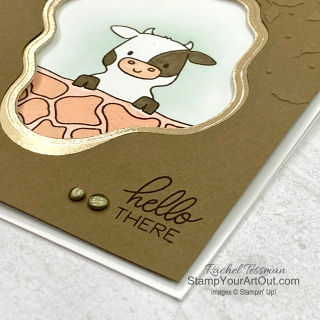 Click here to see how to make some cute peeking farm animal cards with the Peekaboo Farm Stamp Set images, Layering Diorama Dies, and the Stamparatus tool. I also share how to color using Blending Brushes and the masking technique. Access measurements, more photos, a how-to video with directions, and links to the products I used. - Stampin’ Up!® - Stamp Your Art Out! www.stampyourartout.com