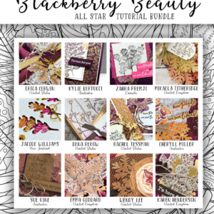 Here are the Blackberry Beauty Suite All Star Tutorial Bundle Peeks. Place an order in the month of October 2021 and get this bundle of 12 fabulous paper crafting project tutorials for free! Or purchase it for just $15. - Stampin’ Up!® - Stamp Your Art Out! www.stampyourartout.com