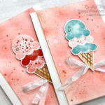 Ice cream anyone? I used more leftovers to assemble these yummy cards. Access tips, measurements, more photos, and a supply list. - Stampin’ Up!® - Stamp Your Art Out! www.stampyourartout.com