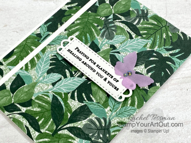 Click here to see how to make these vertical book-binding sympathy cards with the Through it Together stamp set, the Meadow Dies, the In Color Shimmer Vellum, and either the Bloom Where You’re Planted or Expressions in Ink designer paper. Access more photos, measurements, directions, and a supply list by clicking here. Stampin’ Up!® - Stamp Your Art Out! www.stampyourartout.com