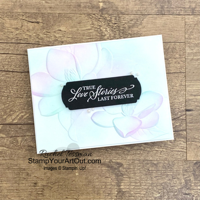 Click here to see how to create stunning card fronts with the Magnolia 3D Embossing Folder & Blending Brushes. I also share how to make a W-Fold card which gives one of these cards a stunning inside surprise.. Access measurements, more photos, a how-to video with directions, and links to the products I used. - Stampin’ Up!® - Stamp Your Art Out! www.stampyourartout.com