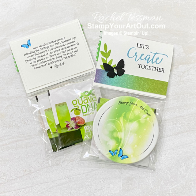 Click here to see glimpses of Stampin’ up!’s November 2021 OnStage event, the gift I sent to each of my team members, and the gifts sent to me from Stampin’ Up! - Stampin’ Up!® - Stamp Your Art Out! www.stampyourartout.com