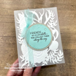 A card made with a vellum cardstock base is stunning when paired with the Seaside Shells dies and coordinating Seashells Embossing folder. Click here to see more photos of this pretty hand-crafted birthday card. Access directions, measurements, and a supply list too so you can recreate it on your own! - Stampin’ Up!® - Stamp Your Art Out! www.stampyourartout.com