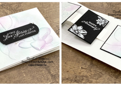 Embossed Magnolias & W-Fold Card