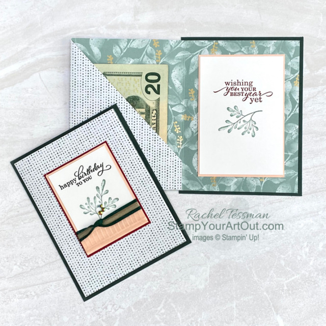 Click here to see how to make a simple pocket card with the Best Year Stamp Set and some of the Eden’s Garden products: The Eden’s Garden Stamp Set, Ever Eden Designer Paper, and Garden Gems. Access more photos, measurements, directions, and a supply list by clicking here. Stampin’ Up!® - Stamp Your Art Out! www.stampyourartout.com