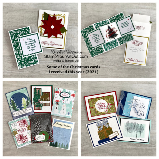 Click here to see some of the hand-crafted cards I received this Holiday Season 2021. Stampin’ Up!® - Stampin’ Up!® - Stamp Your Art Out! www.stampyourartout.com