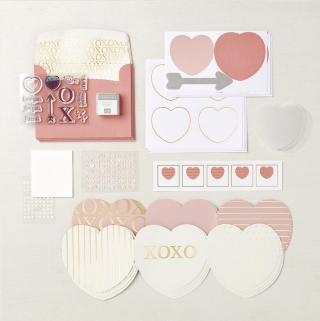The January 2022 Kisses & Hugs Paper Pumpkin Kit. - Stampin’ Up!® - Stamp Your Art Out! www.stampyourartout.com