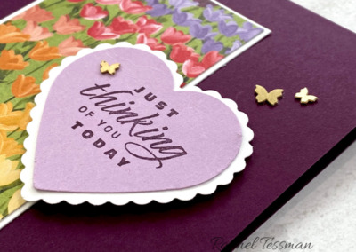Tulip Fields Heart Card & Stamp-n-Storage Sale