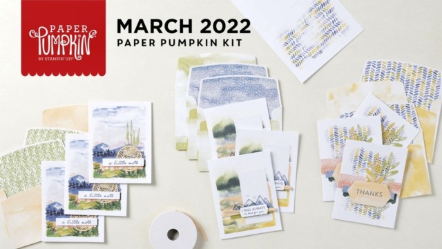 The March 2022 Beyond the Horizon Paper Pumpkin Kit. - Stampin’ Up!® - Stamp Your Art Out! www.stampyourartout.com