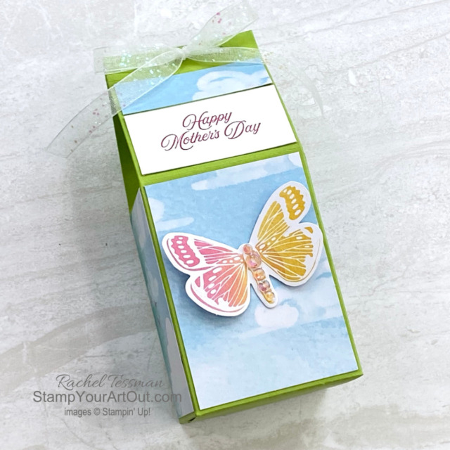 in Clear Box 12 pockets for 24 cards Butterflies Loyalty/Business Card Holder 