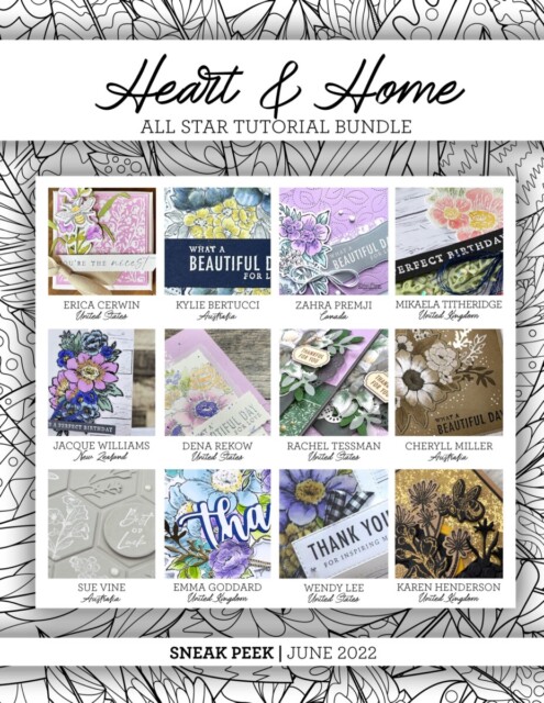 Here are the Heart & Home Suite All Star Tutorial Bundle Peeks. Place an order in the month of June 2022 and get this bundle of 12 fabulous paper crafting project tutorials for free! Or purchase it for just $15. - Stampin’ Up!® - Stamp Your Art Out! www.stampyourartout.com
