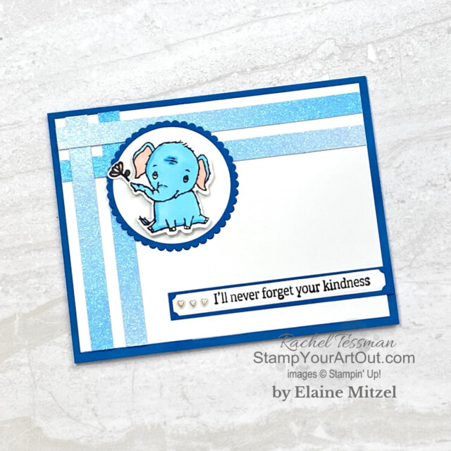 Our Stampers With ART Showcase Stamper for the month of May 2022 created some adorable cards and projects with the Elephant Parade Stamp Set and Elephant Dies. Click here to see all these creations from Elaine Mitzel. - Stampin’ Up!® - Stamp Your Art Out! www.stampyourartout.com