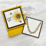 I created cards featuring the tags I had share earlier and a small square jewelry gift container with the August 2022 Sweet Sunflowers Paper Pumpkin Kit from Stampin’ Up!. Visit my 9/2/22 blog post for the details PLUS you can see several other alternate project ideas created with this kit by fellow Stampin’ Up! demonstrators in our blog hop: “A Paper Pumpkin Thing”! - Stampin’ Up!® - Stamp Your Art Out! www.stampyourartout.com