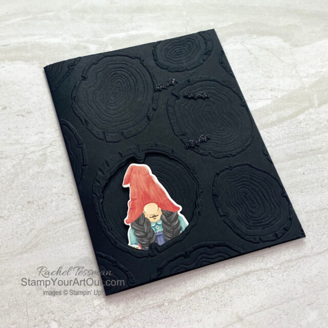 Visit my 10/12/22 post to see how I paired up the Kindest Gnomes Stamp Set, the Gnomes Dies, the Tree Rings Embossing Folder & Dies, and the Ringed with Nature Stamp Set by Stampin’ Up! to get some adorable seasonal “peeking tree gnomes” cards. You’ll be able to access directions, tips and measurements in my how-to video, see other photos, and access links to the products I used. - Stampin’ Up!® - Stamp Your Art Out! www.stampyourartout.com