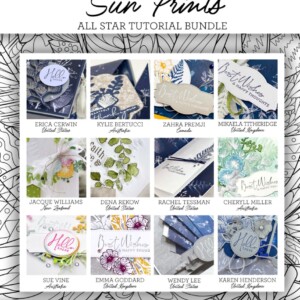 Here are the Sun Prints Suite All Star Tutorial Bundle Peeks. Place an order in the month of November 2022 and get this bundle of 12 fabulous paper crafting project tutorials for free! Or purchase it for just $15. - Stampin’ Up!® - Stamp Your Art Out! www.stampyourartout.com