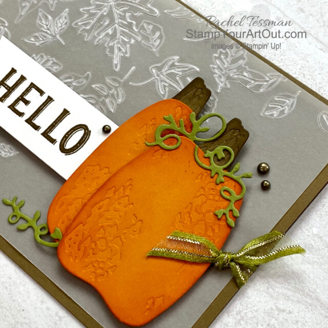Here is another version of my Rustic Harvest cards. Visit my 11/28/22 blog post to access measurements, get links to the products I used, and connect to the photos and how-to video of the first ones I had shared earlier in October. - Stampin’ Up!® - Stamp Your Art Out! www.stampyourartout.com