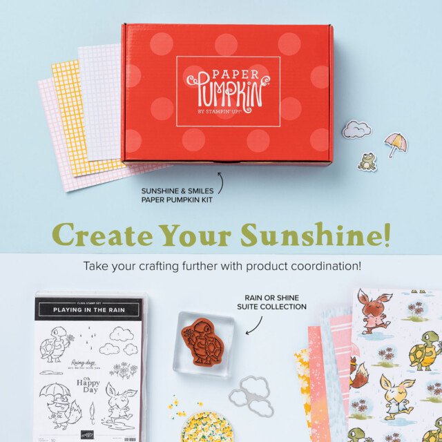 The January 2023 Sunshine & Smiles Paper Pumpkin Kit. - Stampin’ Up!® - Stamp Your Art Out! www.stampyourartout.com