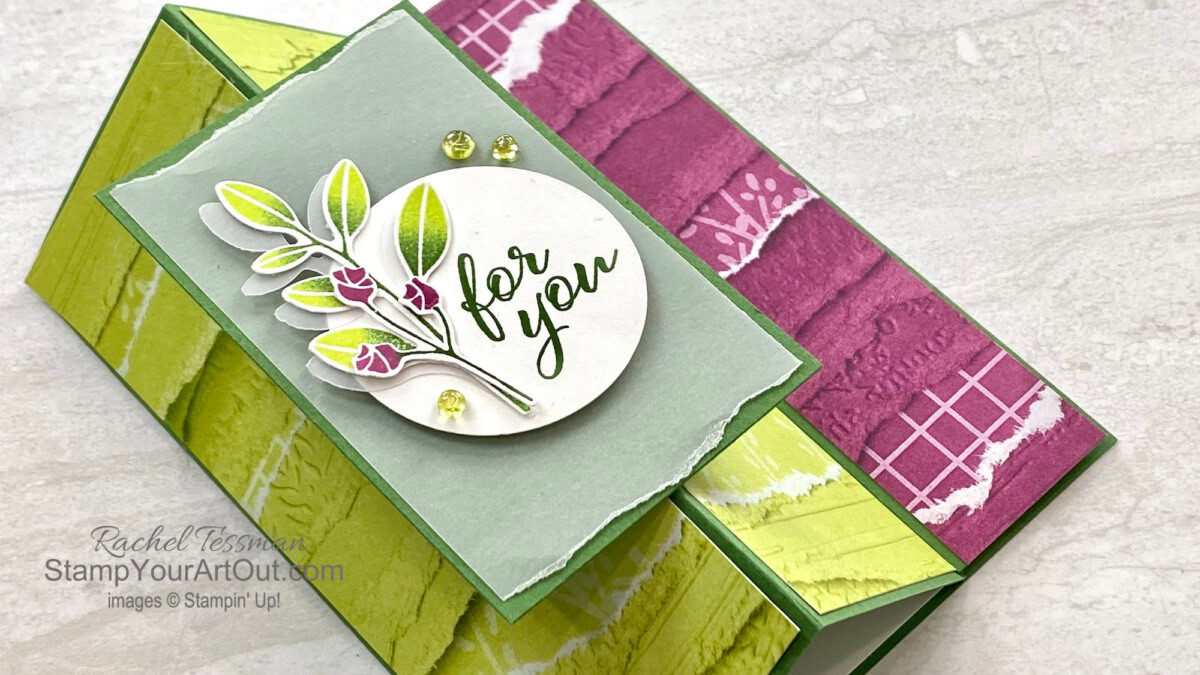 Layering Leaves Vertical Easel Card Stamp Your Art Out!